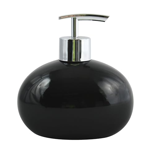MSV Ceramic Java Soap Dispenser, Black