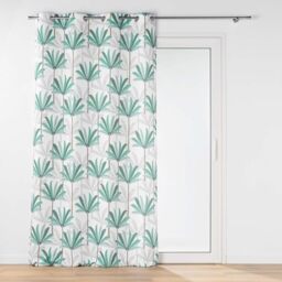 Douceur d'Intérieur, Eyelet Curtain (140 x 260 cm) Oasis, Printed Polyester