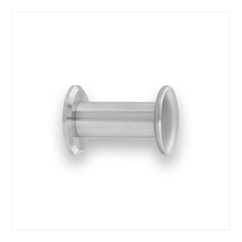 EVI Herrajes - Coat Hook - Stainless Steel Wall Hanger - Matte Finish - for Hanging Clothes, Coats or Towels - Towel Rack with Invisible Screw - 188CBAM