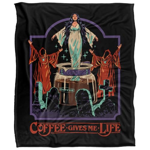 Steven Rhodes Coffee Gives Me Life Silky Touch Super Soft Throw Blanket 152 X 127 Cm
