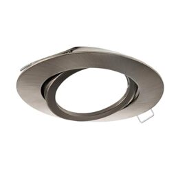 EGLO recessed spotlight Tedo, aluminium cast spot in matt nickel