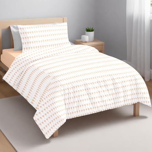 Ruggeri Lollipop Orange Cotton Single Bed Sheet Set