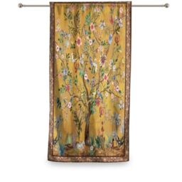 HMS Happy Memories Rod Pocket Door Curtains Thermal Insulated Room Darkening Curtains Blackout Floral Style Drapes Window Curtain 1 Panel for Living Room Bedroom Kitchen