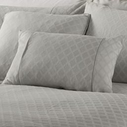 Dreams & Drapes Woven - Croma - Jacquard Filled Cushion - 30 x 50cm in Silver