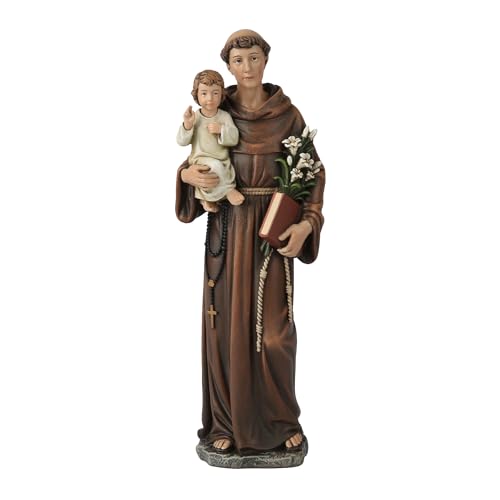 BC Catholic St. Buildclassic Anthony Statue, Blessed Figure, Religious Gift for Dad, Inspirational Home Decor, 6 Inches Tall, Renaissance Handmade Sculpture