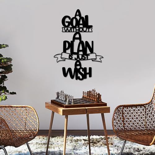Stylish Black Decorative Metal Wall Accessory, 30 x 54 cm, 100% Metal, 1.5 mm Thickness, Lightweight (0.59 kg), Perfect for Modern Home Decor