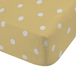 Catherine Lansfield Blue/Ochre Fitted Bottom Sheet 160 x 200 cm