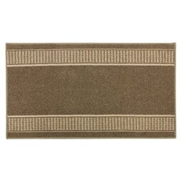 JVL Granada Latex Backed machine Washable Entrance Runner Mat, Brown, Beige, Polypropylene/Latex, Brown/Beige, 120 x 67 x 1.2 cm