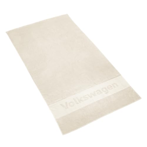 Volkswagen 330084501084 Bath Towel Beach Towel Size 180 x 100 cm White with Lettering