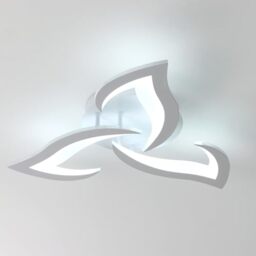 Comely LED Ceiling Light, Modern Acrylic Ceiling Lamp 36W 4050LM, Cool White 6500K, Ceiling Lighting Fixture, for Bedroom Living Room, Dia 52cm, White