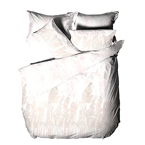 Yard The Linen Pampas Double Duvet Cover Set, Cotton, Polyester, Blush