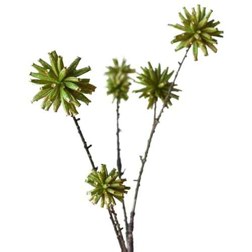 "Melorca&Guilla Artificial Plants,4PCS 35.4"" Green Faux Branches for Vase,Faux Greenery Stems Fake Plants for Shop Garden Office Home D??cor"