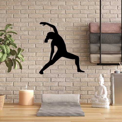 Stylish Black Decorative Metal Wall Accessory, 48 x 55 cm, 100% Metal, 1.5 mm Thickness, Perfect for Modern Home Decor & Unique Wall Art