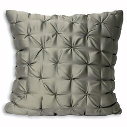 Paoletti Limoges Faux Silk Polyester Filled Cushion,Grey,55 x 55cm