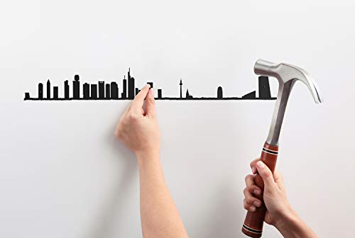 The Line, Frankfurt Metal Silhouette Wall Art