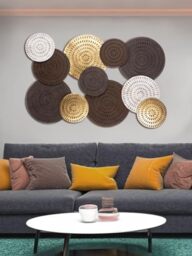 GILDE Tobago Wall Relief Metal Brown Antique Finish Wiped 69 x 108 cm Wall Decoration Art Decoration Home Accessory