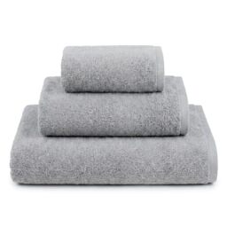 Ruggeri, 3 Piece Cotton Towel Set, Bath Hand Guest, Grey