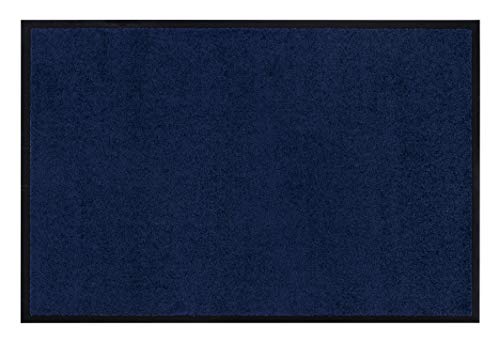 andiamo Verdi Doormat for Indoor and Covered Outdoor Use with Non-Slip Backing 120 x 180 cm Blue