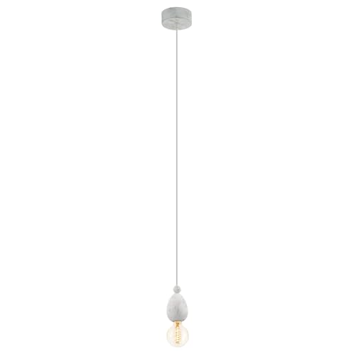 EGLO Avoltri Wooden Pendant Light 60 W White Patina