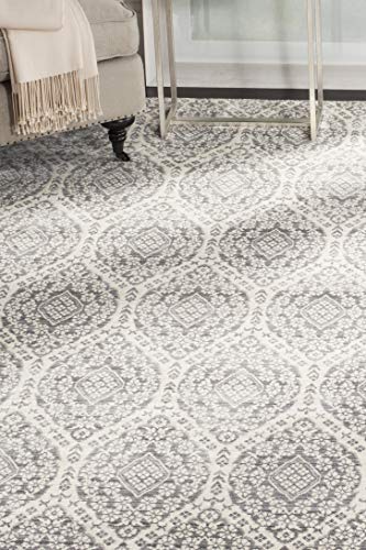 Safavieh Craft Art-Inspired Indoor Woven Rectangle Area Rug, Valencia Collection, VAL206, in Mauve / Cream, 122 X 183 cm for Living Room, Bedroom or Any Indoor Space