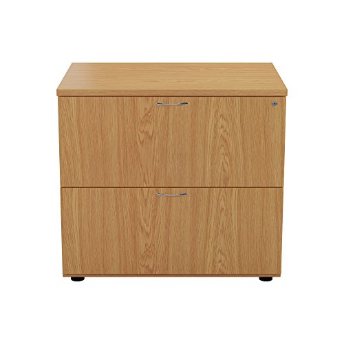 Office Hippo Pro Heavy Duty Desk High 2-Drawer Side Filer - Oak