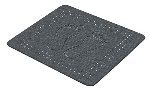 Kleine Wolke Foot Pump Head Silver Rubber Slate 55 x 55 cm