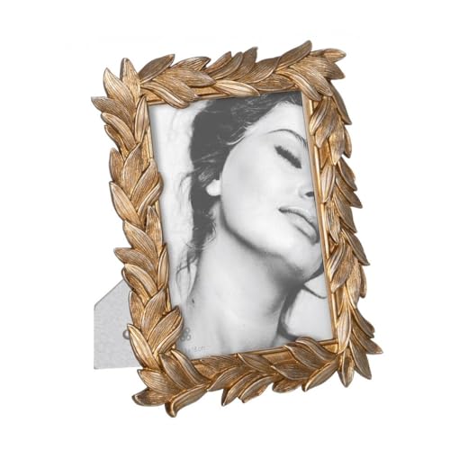 BigBuy Home Gold Picture Frame Polyresin Leaves 18.5 x 1.8 x 23.8 cm