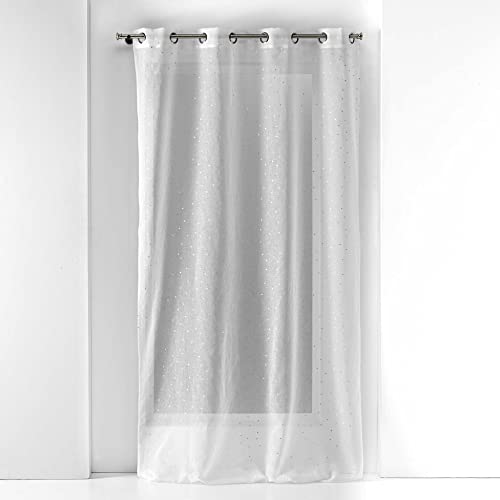 Douceur d'Intérieur, Goutteline Sandblasted Eyelet Curtain 140 x 240 cm
