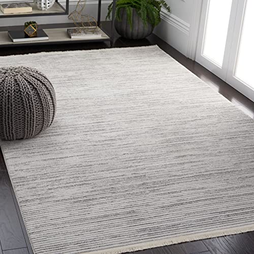 Safavieh Modern Rug for Living Room, Dining Room, Bedroom - Whisper Collection, Short Pile, in Ivory, 122 X 183 cm
