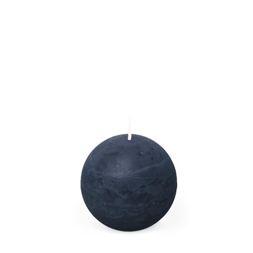 Spaas Rustic Ball Candle 80 mm 24h, Dark Blue