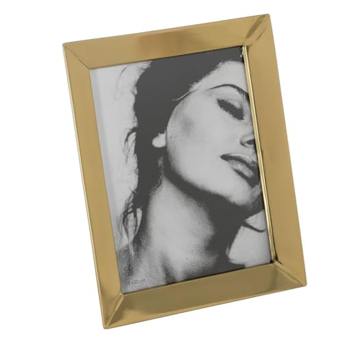 BigBuy Home Picture Frame Gold Stainless Steel Glass 26.5 x 31.5 cm