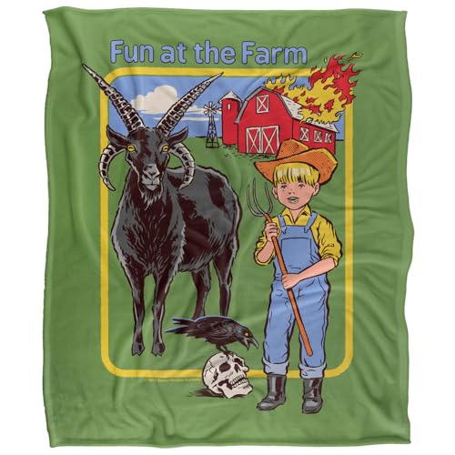 Steven Rhodes Fun At The Farm Silky Touch Super Soft Throw Blanket 152 X 127 Cm