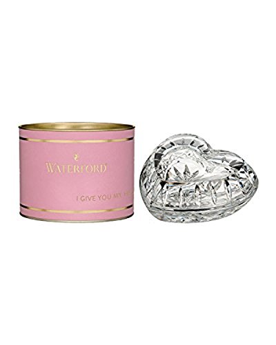 Waterford Giftology 1058304 Heart Box, 10.9x11.4x4.6cm, Lead Crystal