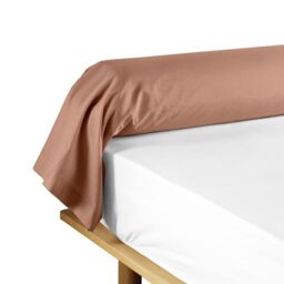 Douceur d'Intérieur, Lina Blush Bolster Pillowcase (85 x 185 cm) 100% Cotton