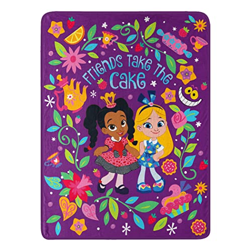 "Northwest Disney's Alice's Wonderland Bakery Micro Raschel Throw Blanket, 46"" x 60"", Take The Cake"