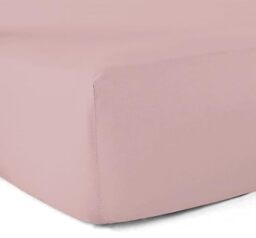 Fitted Sheet 100% Cotton 57 Thread Count Powder Pink – 180 x 200 cm – 30 cm Corner
