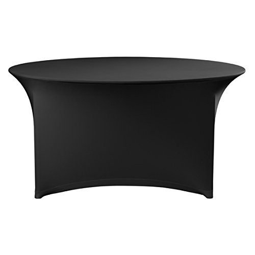 Cover Up Stretch Table incl. top cover ?? 152 cm, colour Black, Polyester, 152 x 152 x 76 cm