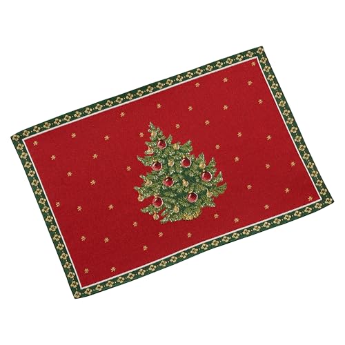 Villeroy & Boch - Toy's Delight Placemat Red, Christmas Table Decoration - Dining Table, Decorations, Xmas, Cotton, Polyester