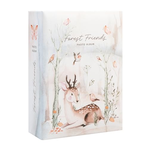 Grupo Erik 6x4 Photo Album - Forest Friends - 10x15 cm, 100 Pockets Photo Albums 6x4, Memory Book - Gifts Under 10 Pounds, Cute Gifts For Women & For Men