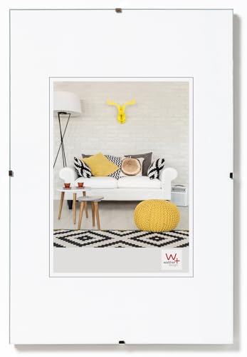 walther design Picture Frame Clear Glass60 x 90 cm Frameless Picture Holder RB090K