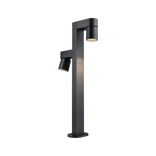 Paulmann 94824 LED Bollard Light Kimu IP44 822mm 3000K 2x8W 2x500lm 230V 70° Anthracite Aluminium Outdoor luminaire