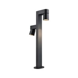 Paulmann 94824 LED Bollard Light Kimu IP44 822mm 3000K 2x8W 2x500lm 230V 70° Anthracite Aluminium Outdoor luminaire