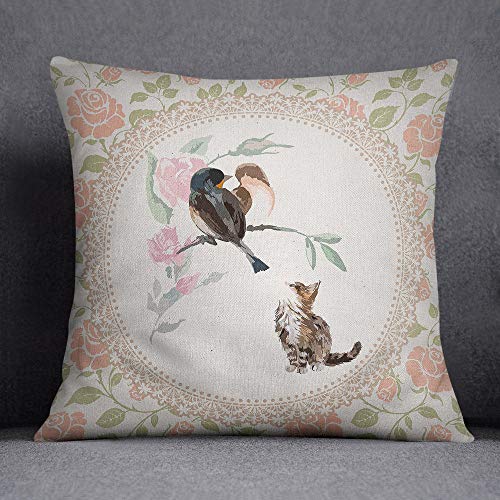 Bonamaison Decorative Cushion Cover, Throw Pillow Case, Size: 45X45 Cm - Designed and Manufactured in Turkey