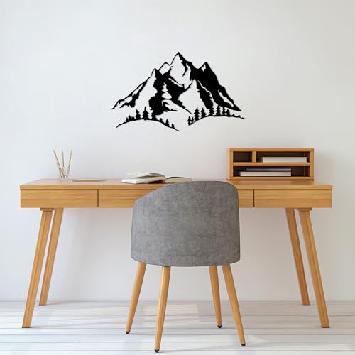 Stylish Black Decorative Metal Wall Accessory, 41 x 70 cm, 100% Metal, 1.5 mm Thickness, Perfect for Modern Home Decor & Unique Wall Art