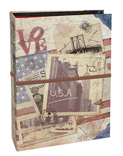 USA Leporello Style DIY Photo Album with Stickers and Photo Corners
