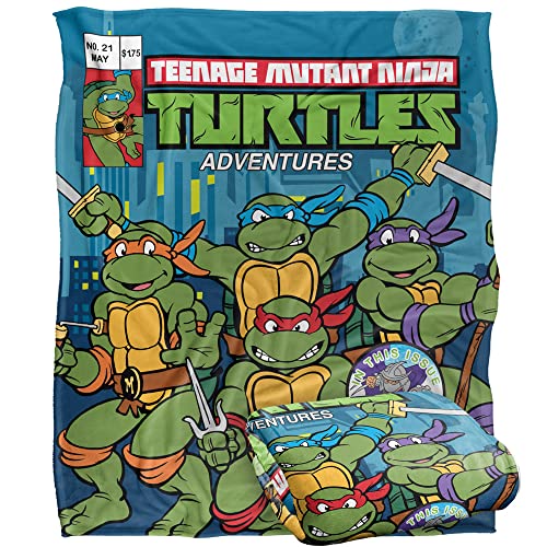 Tmnt Tmnt Comic Cover No.21 Silky Touch Super Soft Throw Blanket 152 X 127 Cm