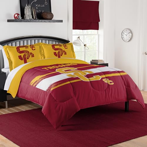 Northwest USC Trojans Comforter Set ??? Trojans Bedding for Dorms, Guest Rooms, RVs, Tailgates & USC Game Day Decor, Full/Queen