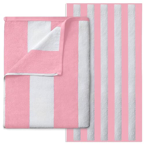 Microfiber Beach Towel Extra Large - Super Absorbent, Sand Free Beach Towels For Adults (100x200 cm) - Beach Towel 1 Piece - Quick Dry Beach, Swimming Towel, Pool Towel, Gym - Baby Pink