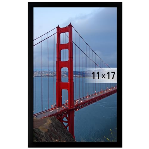BESCRCL 11x17 Picture Frame Wall Hanging Photo Frame, Black, 1 Pack