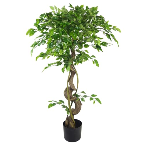 Botanik 120cm Twisted Trunk Artificial Japanese Fruticosa Style Ficus Tree